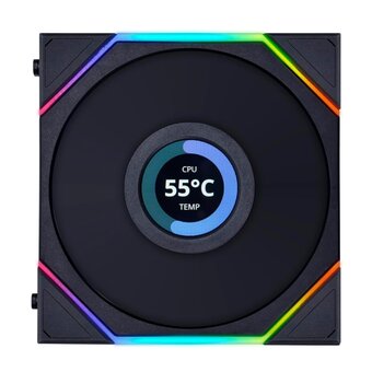  Вентилятор LIAN LI Uni Fan TL LCD (G99.12TLLCD1B.00) 120mm 1900RPM sRGB Black (1pcs) 