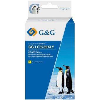  Картридж струйный G&G GG-LC3239XLY желтый (52мл) для Brother HL-J6000DW/J6100DW 