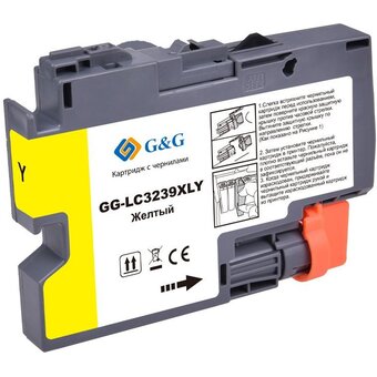  Картридж струйный G&G GG-LC3239XLY желтый (52мл) для Brother HL-J6000DW/J6100DW 