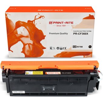  Картридж лазерный Print-Rite TRHGL7BPU1J PR-CF360X CF360X черный (12500стр.) для HP CLJ M552dn/M553dn/M553N/M553x 