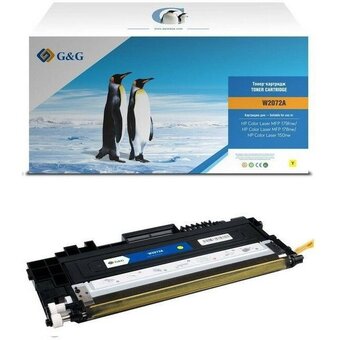  Картридж лазерный G&G GG-W2072A (есть ограничения по прошивке) желтый (700стр.) для HP Color Laser MFP 179fnw/178nw/150nw 