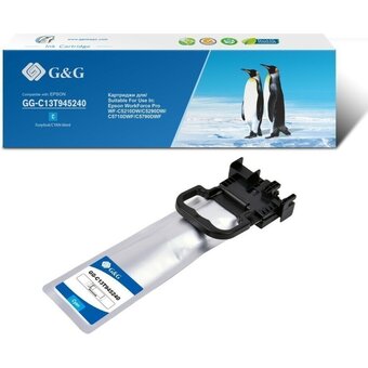  Картридж струйный G&G GG-C13T945240 голубой (66мл) для Epson WorkForce Pro WF-C5290DW/C5790DW 