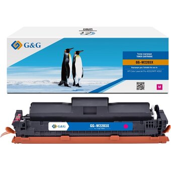  Картридж лазерный G&G GG-W2203X W2203X пурпурный (5500стр.) для HP CLJ Pro 4202/MFP 4302 