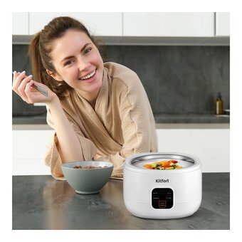  Йогуртница Kitfort КТ-6082 белый 
