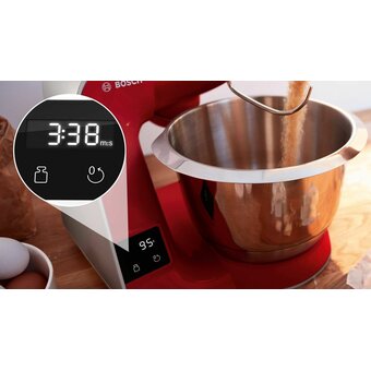  Кухонная машина Bosch MUM5X720 красный/серый 