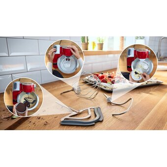  Кухонная машина Bosch MUM5X720 красный/серый 