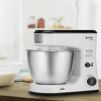  Кухонная машина Vitek VT-1438MC белый/серебро 