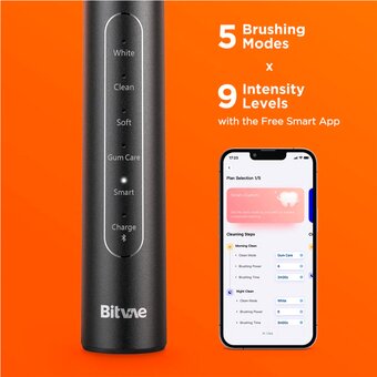  Электрическая зубная щетка Bitvae S2 Toothbrush (S2 Black) черная 