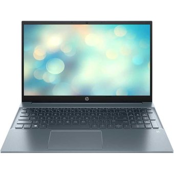  Ноутбук HP Pavilion 15-eh1020ur 3E3X9EA 15.6" IPS FHD blue AMD Ryzen 5 5500U/8Gb/256Gb SSD/noDVD/VGA int/DOS 