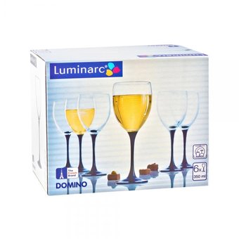  Набор фужеров для вина Luminarc Domino Домино 6шт 350мл J0015 