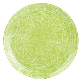  Тарелка обеденная Luminarc Brush Mania Green Браш Мания Грин 26см P1402 