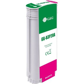  Картридж струйный G&G GG-B3P20A 727 пурпурный (130мл) для HP DJ T920/T1500/T2530 