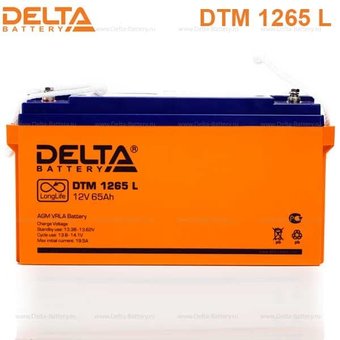  Батарея для ИБП Delta DTM 1265 L 12В 65Ач 