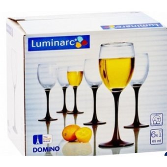  Набор рюмок Luminarc Domino Домино 6шт 70мл H8166 