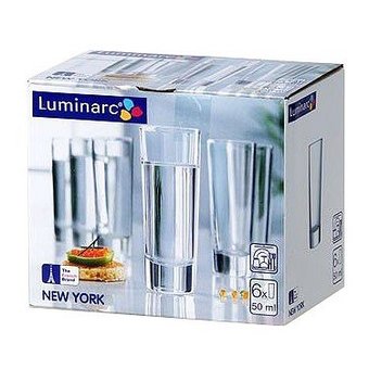  Набор стопок Luminarc New Yorck Нью Йорк 6шт 50мл H5018 