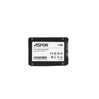  SSD Aspor 4656754799507 2.5" 1TB SATA3 (QLC, YS, R/W 540/510MB/s, Plastic case) OEM 