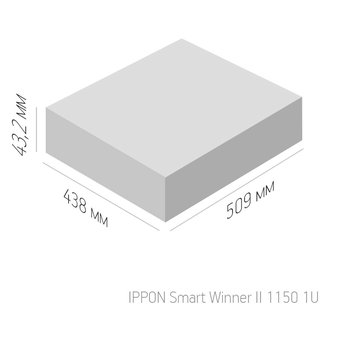  ИБП Ippon Smart Winner II 1150 (1384149) 1U 770Вт 1150ВА черный 