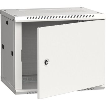  Шкаф коммутационный ITK Linea W (LWR3-06U64-MF) настенный 6U 600x450мм пер.дв.металл серый сталь 