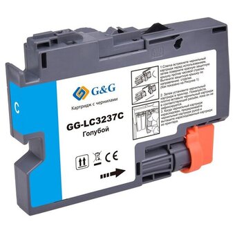  Картридж струйный G&G GG-LC3237C голубой (18.4мл) для Brother HL-J6000DW/J6100DW 
