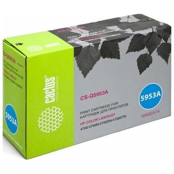  Картридж лазерный Cactus CS-Q5953A Q5953A пурпурный (10000стр.) для HP CLJ 4700 