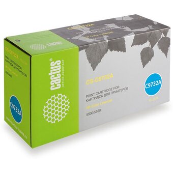  Картридж лазерный Cactus CS-C9732A желтый (12000стр.) для HP CLJ 5500/5550 