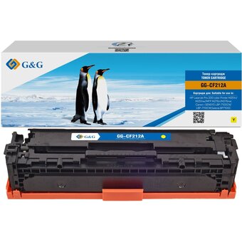  Картридж лазерный G&G GG-CF212A желтый (1800стр.) для HP HP LJ Pro 200 color Printer M251n/nw/MFP M276n/nw, Canon LBP-7100Cn/7110Cw 