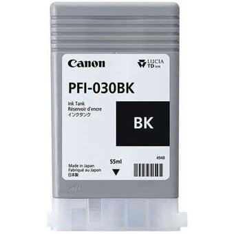  Картридж струйный Canon PFI-030BK 3489C001АА черный (55мл) для Canon imagePROGRAF TA-20, TA-30, TM-240, TM-340. 