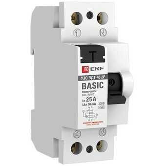  УЗО EKF Basic ВДТ-40 2P (elcb-2-25-30e-sim) 
