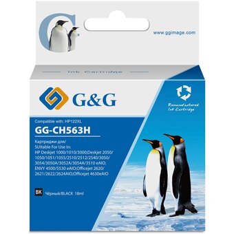  Картридж струйный G&G GG-CH563H черный (18мл) для HP DJ 1050/2050/2050s 