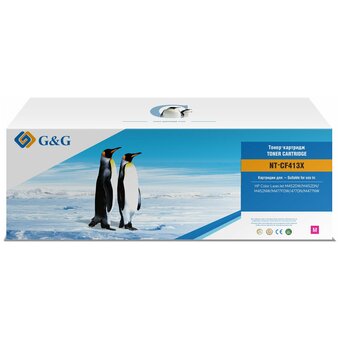  Картридж лазерный G&G GG-CF413X пурпурный 5000стр для HP CLJ M452DW/M452DN/M452NW/M477FDW/477DN/M477NW 