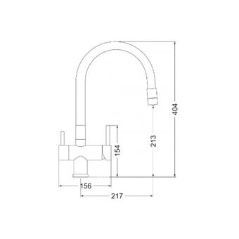  Смеситель для кухни EMAR ЕС-3015 PVD Golden 