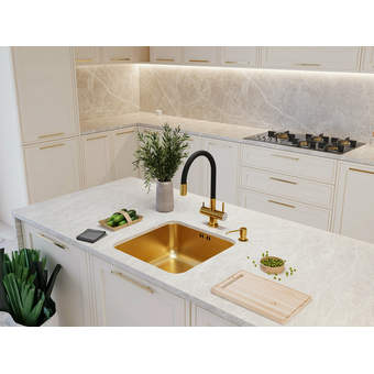  Смеситель для кухни EMAR ЕС-3015 PVD Golden 