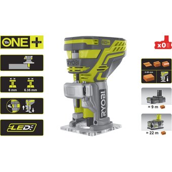  Фрезер кромочный Ryobi One+ R18TR-0 (5133002917) без АКБ и ЗУ 