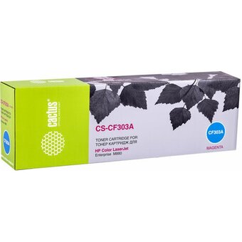  Картридж лазерный Cactus CS-CF303A CF303A пурпурный (32000стр.) для HP CLJ Ent M880/M880z/M880z+ 