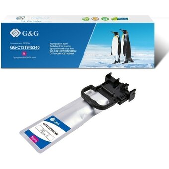  Картридж струйный G&G GG-C13T945340 пурпурный (66мл) для Epson WorkForce Pro WF-C5290DW/C5790DW 