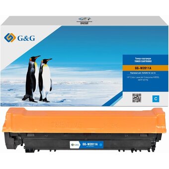  Картридж лазерный G&G GG-W2011A W2011A(659A) голубой (13000стр.) для HP CLJ Ent M856/MFP M776 