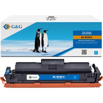  Картридж лазерный G&G GG-W2201X W2201X голубой (5500стр.) для HP CLJ Pro 4202/MFP 4302 