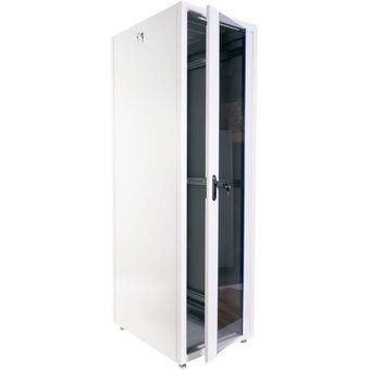  Шкаф коммутационный ЦМО ШТК-Э-42.6.8-13АА напольный 42U 600x800мм пер.дв.стекл металл серый 
