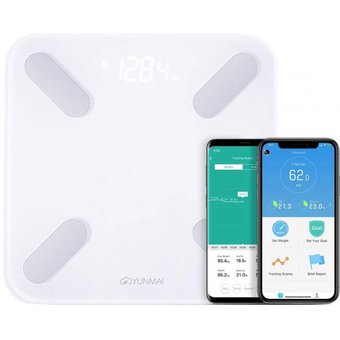  Весы напольные XIAOMI Yunmai Smart Scale X M1825GL white 