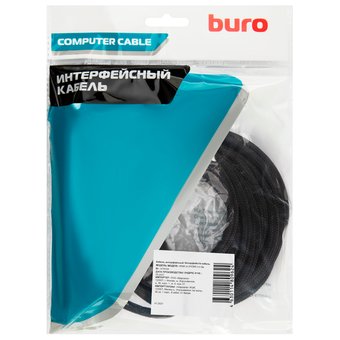  Кабель аудио-видео Buro HDMI (m)/HDMI (m) 5м. феррит.кольца Позолоченные контакты черный (BHP-HDMI-2.1-5G) 