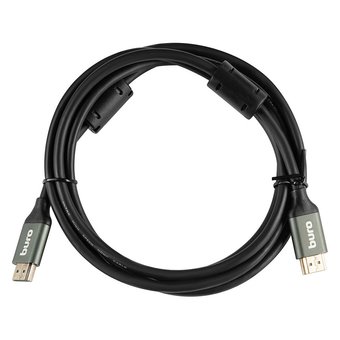  Кабель аудио-видео Buro HDMI (m)/HDMI (m) 2м. феррит.кольца Позолоченные контакты черный (BHP-HDMI-2.1-2G) 