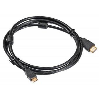  Кабель аудио-видео Buro HDMI 1.4 HDMI (m)/Mini HDMI (m) 1.8м. феррит.кольца Позолоченные контакты черный (MINIHDMI-1.8M) 