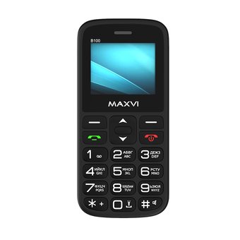  Мобильный телефон MAXVI B100 Black 