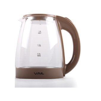  Чайник VAIL VL-5550 1,8л, стекло, коричневый 