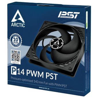  Вентилятор ARCTIC P14 PWM PST (ACFAN00125A) (black/black) - retail 