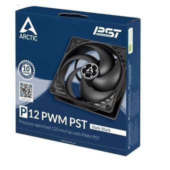  Вентилятор ARCTIC P12 PWM PST (ACFAN00120A) (black/black) 