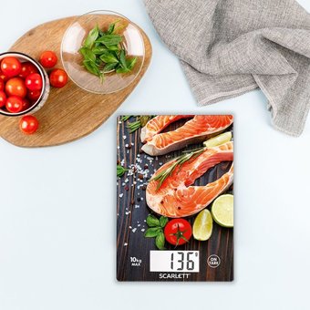  Весы кухонные Scarlett SC-KS57P37 лосось 