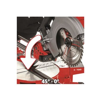  Пила торцовочная Einhell PXC TE-SM 36/210 Li-Solo (4300880) с протяжкой без АКБ и ЗУ 
