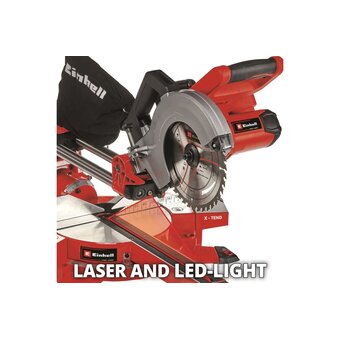  Пила торцовочная Einhell PXC TE-SM 36/210 Li-Solo (4300880) с протяжкой без АКБ и ЗУ 