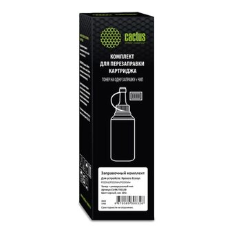  Тонер Cactus CS-RK-TK1150 черный флакон 125гр в компл чип для принтера Kyocera Ecosys P2235d/P2235dn/P2235dw/M2735dw 